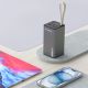 12. Powerbank Wozinsky K65+ 65W 30000mAh 2x USB-C, 1x USB-A 65W - szary
