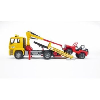 6. BRUDER MAN TGA Breakdown truck with cross country vehicle
