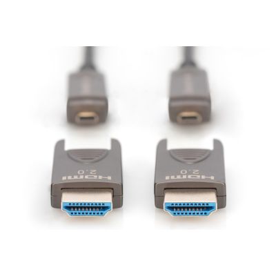 4. Kabel hybrydowy AOC HDMI 2.0 Premium High Speed Ethernet 4K60Hz UHD HDMI D/A HDMI D/A M/M czarny 30m