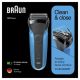 20. Golarka elektryczna BRAUN Series 3 310S maszynka do golenia Czarny, Niebieski