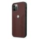 2. Etui BMW Leather Curve Perforate na iPhone 12 Pro Max - czerwone