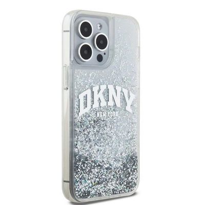 4. Etui DKNY Liquid Glitter Big Logo na iPhone 15 Pro Max - białe