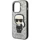 6. Etui Karl Lagerfeld Glitter Flakes Ikonik na iPhone 14 Pro Max - srebrne