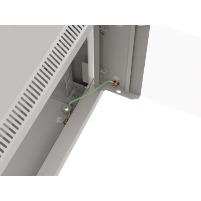 10. Szafa instalacyjna rack wisząca 19" 9U 540x350 szara drzwi przeszklone LANBERG (FLAT PACK)