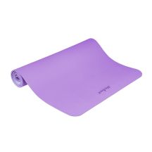 Mata gimnastyczna do ćwiczeń joga, pilates, fitness, 200x90cm, grubość 1cm, materiał TPE, fioletowa, REBEL ACTIVE