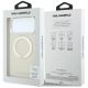 8. Etui Karl Lagerfeld Ring Stand 360 Saffiano Classic Logo MagSafe na iPhone 18 Pro Max / 17 Pro Max - beżowe