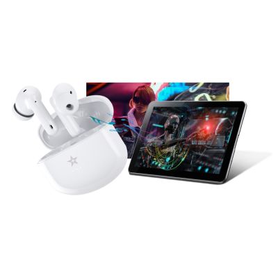 16. Słuchawki bezprzewodowe GIEWONT RealSound PRO ANC ENC GWS800-2 Białe