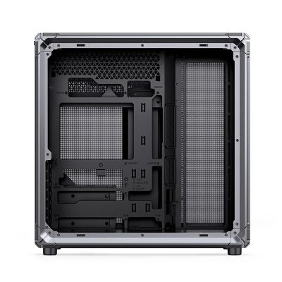 42. Jonsbo X400 PC-Gehäuse, Midi-Tower, ATX, Tempered Glass - grau