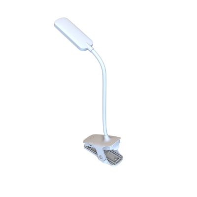 2. Mini lampka LED Wozinsky VT-02 przewodowa do czytania z klipsem i kablem USB-C 80 cm - biała