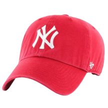 47 Brand New York Yankees Clean Up Cap B-RGW17GWSNL-RDC Czerwone One size