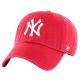 47 Brand New York Yankees Clean Up Cap B-RGW17GWSNL-RDC Czerwone One size