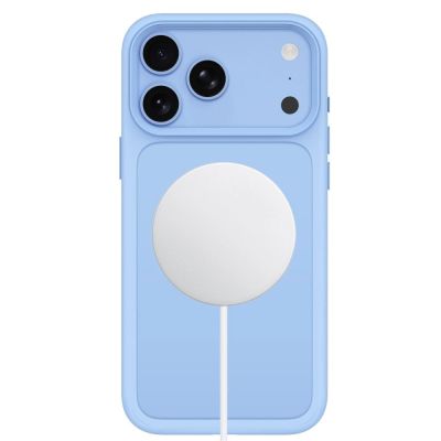 4. Etui Tech-Protect Magmat Magsafe CC na iPhone 18 Pro Max / 17 Pro Max - jasnoniebieskie matowe