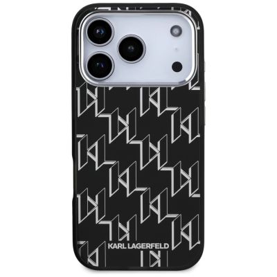 3. Etui Karl Lagerfeld IML KL Monogram MagSafe na iPhone 17 Pro - czarne