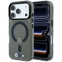 Etui BMW M IML Glossy Metal Logo & Trims MagSafe na iPhone 18 Pro Max / 17 Pro Max - czarne