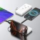 2. Powerbank Wozinsky W11-W 10000mAh 10W z wbudowanymi kablami i latarką - biały