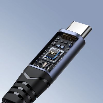9. Adapter DAC 2w1 Joyroom SY-C02 USB-C do USB-C / mini jack 3.5 mm - czarny