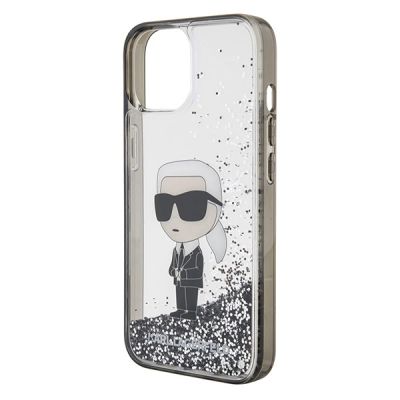 6. Etui Karl Lagerfeld Liquid Glitter Ikonik do iPhone 15 - przezroczyste