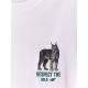 6. T-shirt regular z nadrukiem chłopięcy 4F 4FJKAW26TTSHM4457-10S
