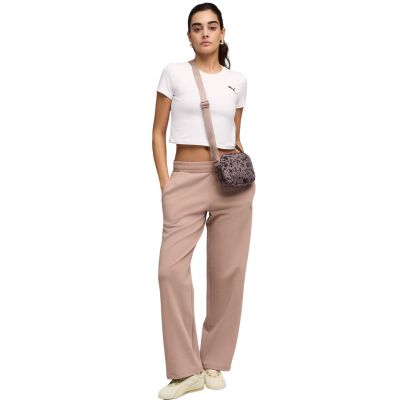 5. Spodnie damskie Puma ESS Elevated Straight Leg pastelowy róż 691817 88