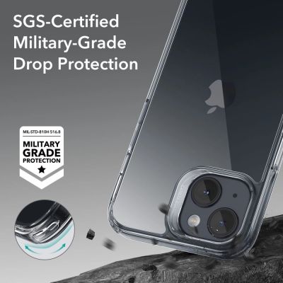 6. Etui ESR Ice Shield na iPhone 15 Plus - przezroczyste