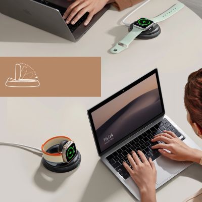 12. Ładowarka Joyroom JR-W12 indukcyjna składana do zegarków Apple Watch - czarna