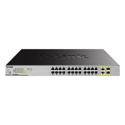 4. D-Link DGS-1026MP łącza sieciowe Nie zarządzany Gigabit Ethernet (10/100/1000) Obsługa PoE Czarny, Szary
