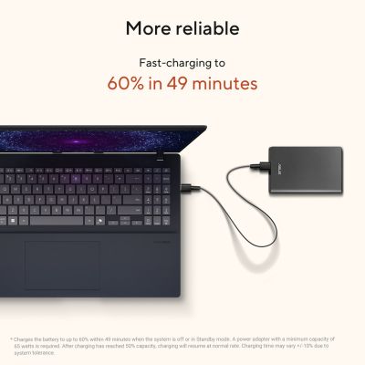 17. ASUS Vivobook 16 M1607KA-MB164W Ryzen AI 5 330 16.0"WUXGA IPS-level Panel 60Hz 300nits AG 16GB DDR5 SSD512 Radeon Graphics WLAN+BT Cam1080p+IR 42WHrs Win11 Quiet Blue