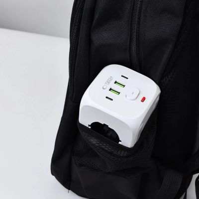 7. Listwa zasilająca Tech-Protect PCL3x4, 2x USB-A, 2x USB-C, 3x AC Typ Schuko - biała