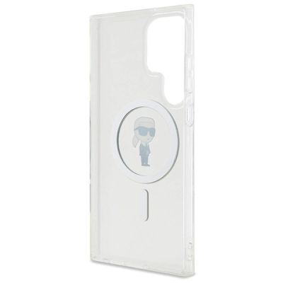 7. Etui Karl Lagerfeld IML Ikonik MagSafe na Samsung Galaxy S24 Ultra - przezroczyste