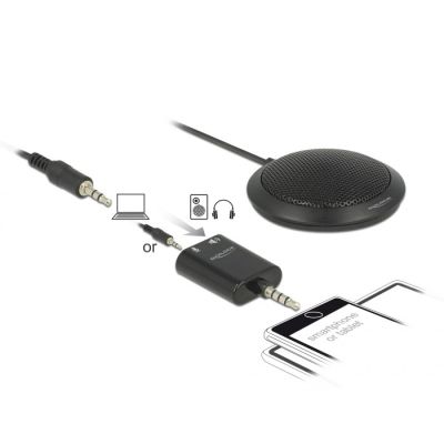 3. DELOCK Kondensator Tischmikrofon omnidir. f.Konferenz +3.5mm