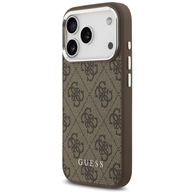 2. Etui Guess 4G Classic Logo MagSafe na iPhone 17 Pro - brązowe