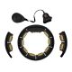 17. HHM13 NEW HULA HOP BLACK/GOLD Z MAGNESAMI I OBCIĄŻNIKIEM + LICZNIK HMS