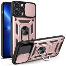 Hybrid Armor Camshield etui iPhone 13 Pro pancerny pokrowiec z osłoną na aparat różowe