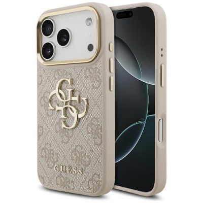 Etui Guess 4G Big 4G Classic Logo na iPhone 17 Pro - różowo-złote