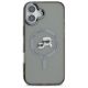 3. Etui Karl Lagerfeld IML Metal Karl&Choupette Head MagSafe na iPhone 16 - czarne