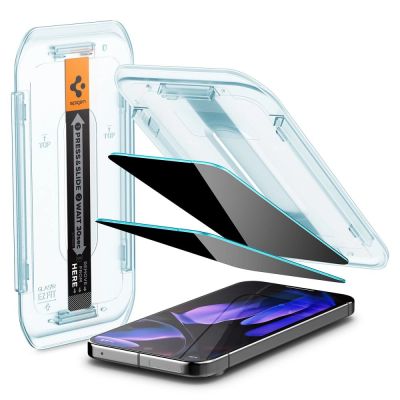 2. Szkło prywatyzujące Spigen Glas.TR "Ez Fit" Privacy HD 2-pack na Google Pixel 9 / 9 Pro