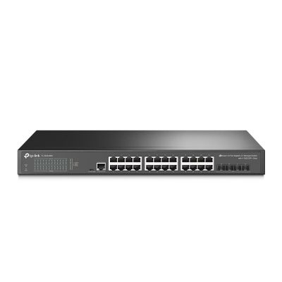 TP-Link JetStream TL-SG3428X przełącznik sieciowy Zarządzany L2+/L3 Gigabit Ethernet (10/100/1000) 1U Czarny