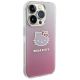 4. Etui Hello Kitty IML Gradient Electrop Kitty Head na iPhone 14 Pro - różowe