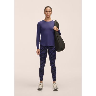 4. Legginsy damskie Casall Essential Printed Tights fioletowy