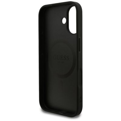 7. Etui Guess Grained Ring MagSafe do iPhone 17 - czarne