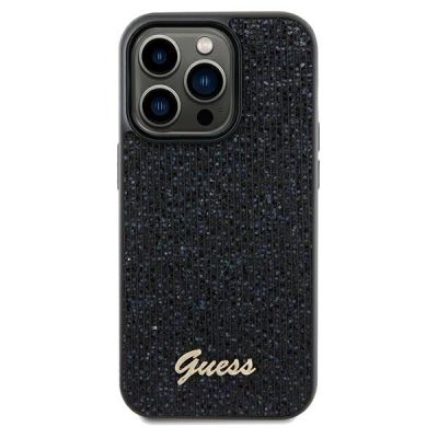 3. Etui Guess Disco Metal Script na iPhone 13 Pro / 13 - czarne
