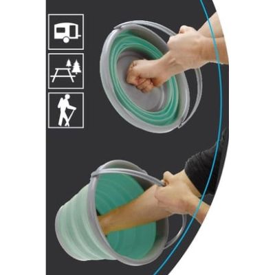 6. WIADERKO TURYSTYCZNE SKŁADANE POJEMNIK NA WODĘ OKRĄGŁE 10L REDCLIFFS