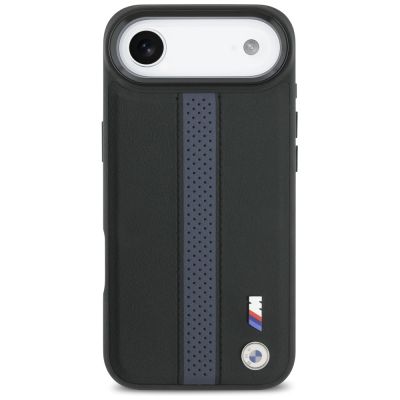 3. Etui BMW M Perforated Stripe Logo MagSafe na iPhone 17 Air - niebieskie