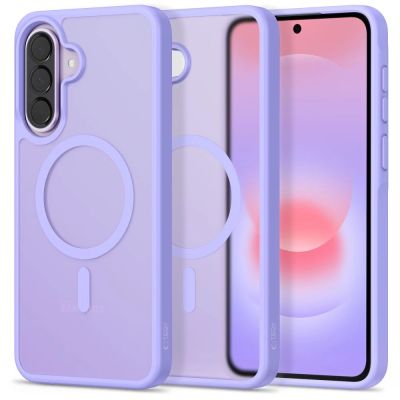 Etui Tech-Protect Magmat MagSafe na Samsung Galaxy A57 5G - fioletowe matowe