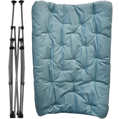 9. FOTEL CAMPINGOWY HIGH DELUXE Z PODUSZKĄ NIEBIESKI REDCLIFFS