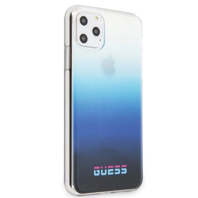 5. Etui Guess California na iPhone 11 Pro - niebieskie