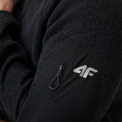 7. Polar męski 4F M443 głęboka czerń melanż 4FWSS26TFLEM443 20M