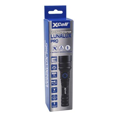 4. XCell Lunalux PRO Czarny Latarka ręczna LED