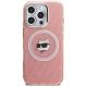 3. Etui Karl Lagerfeld IML Choupette Head Logo MagSafe na iPhone 16 Pro - różowe