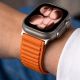 8. Pasek Tech-Protect NylonLoop na Apple Watch 44 / 45 / 46 / 49 mm - pomarańczowy